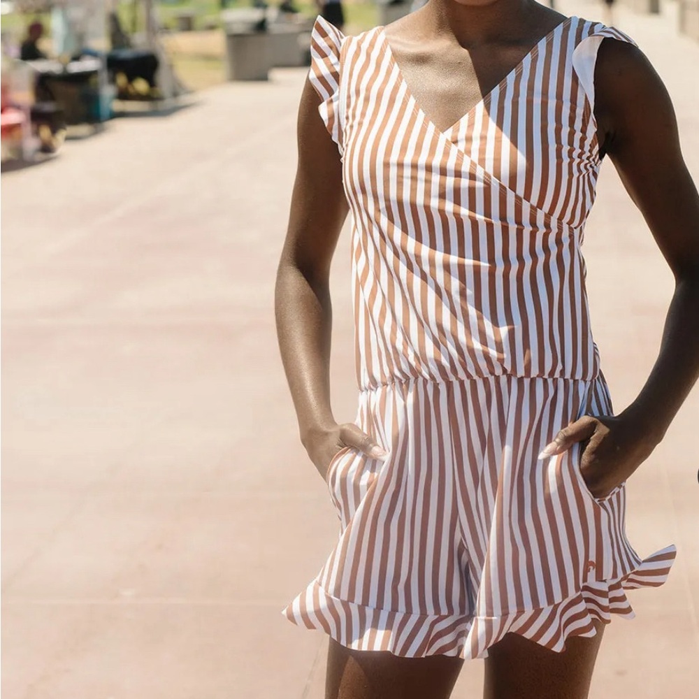 Swim Romper with Built-in Bra